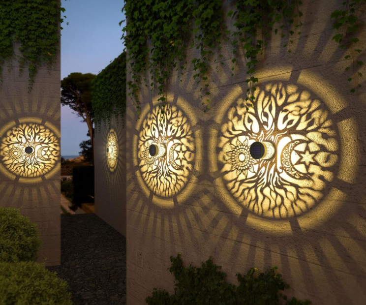 decorative solar fence lights