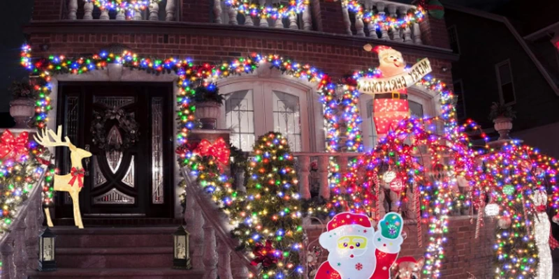 Ccinny Outdoor hanging Christmas String Lights