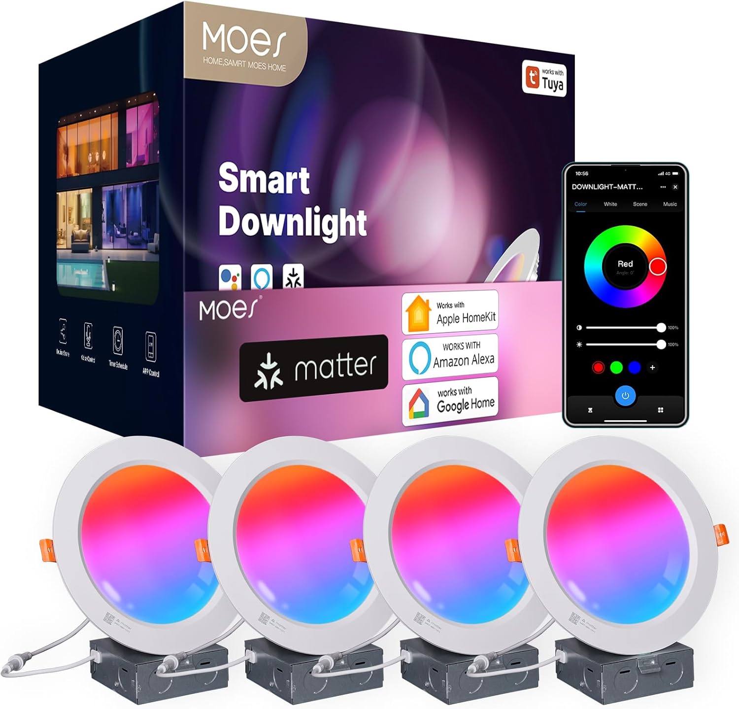 MOES matter recessed lights