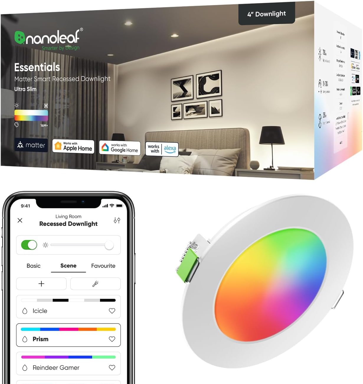 Nanoleaf Matter Smart LED Ceiling Lights