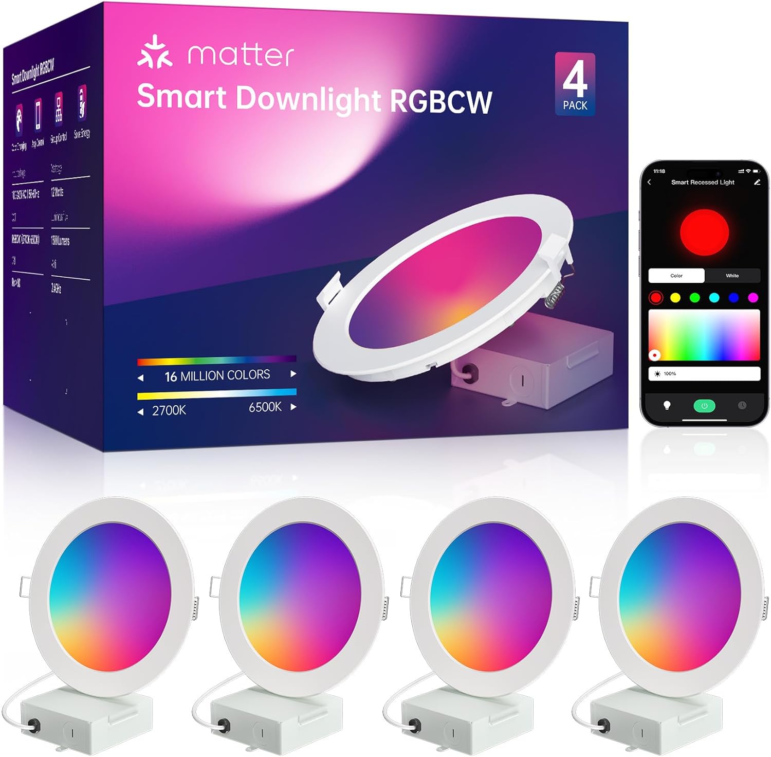 SMAVISTA matter recessed lights