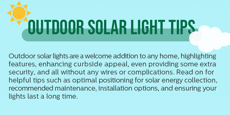 outdoor solar light tips