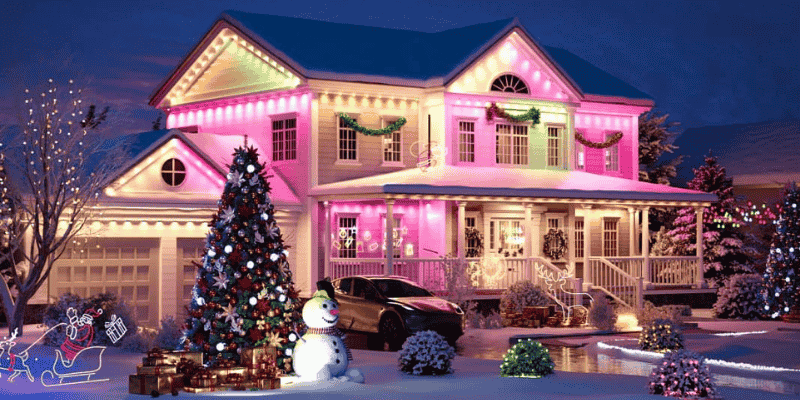 diy permanent christmas lights