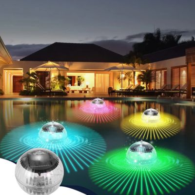 floating solar pool lights