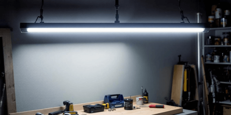 fluorescent shop lights