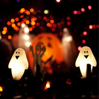 halloween decor visual depth