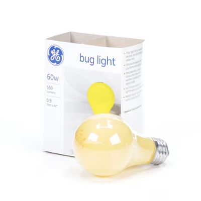incandescent yellow bug light bulbs