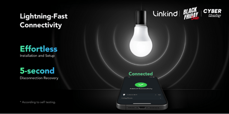 linkind a19 matter smart light bulbs