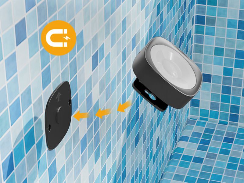 pool lights bottom install