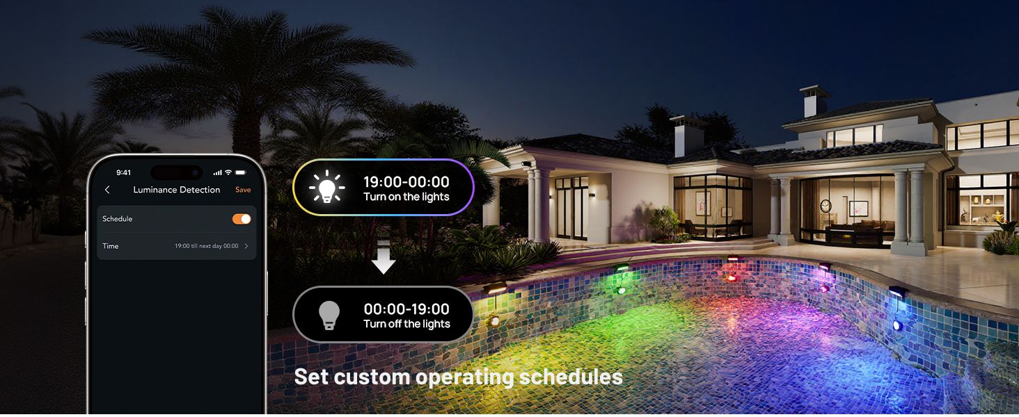 smart solar lights smart schedules