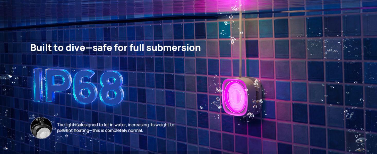 poolside lights with ip68 waterproof