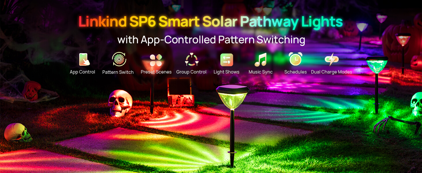 linkind sp6 smart solar pathway lights