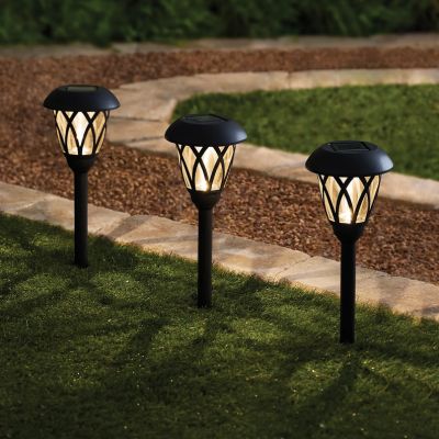 mainstays solar lattice landscape pathway light