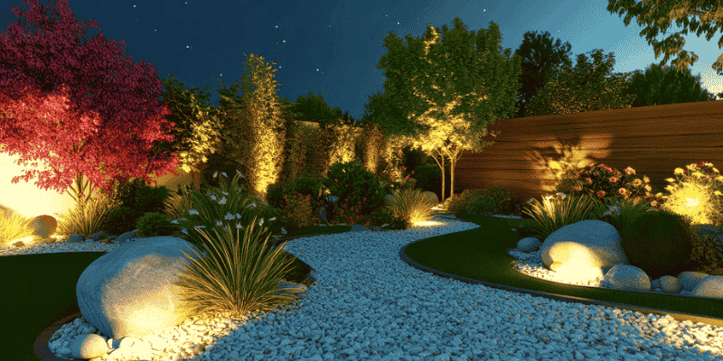 moonlit fairy pathway light