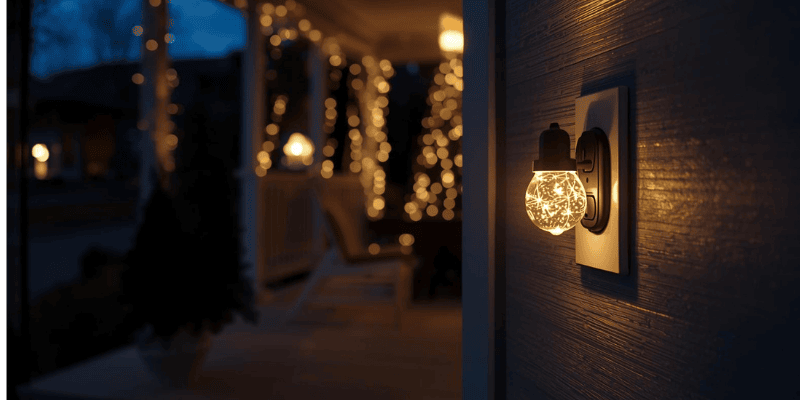 outdoor entryway christmas plug in light