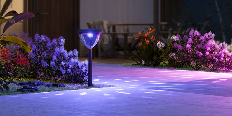 patterned pathway lights