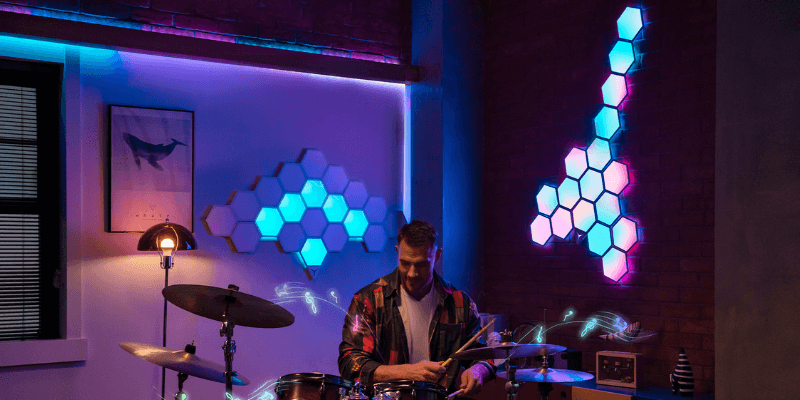 smart hexagon lights