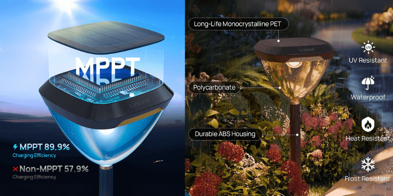 smart solar lights outdoor