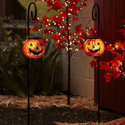 solar halloween pathway lights