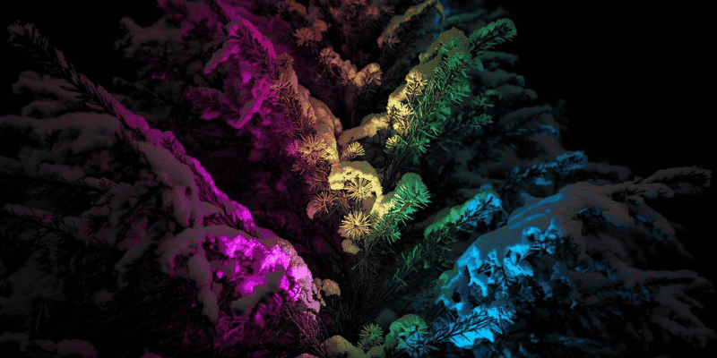 spotlight color changing christmas