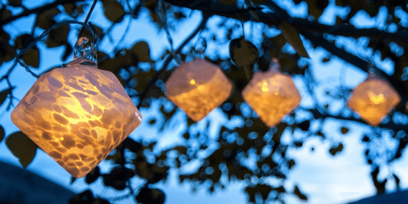 trees and pergolas solar light