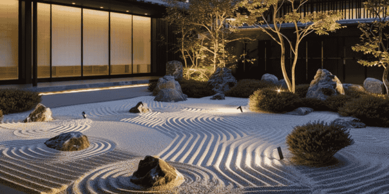 zen garden pathway light