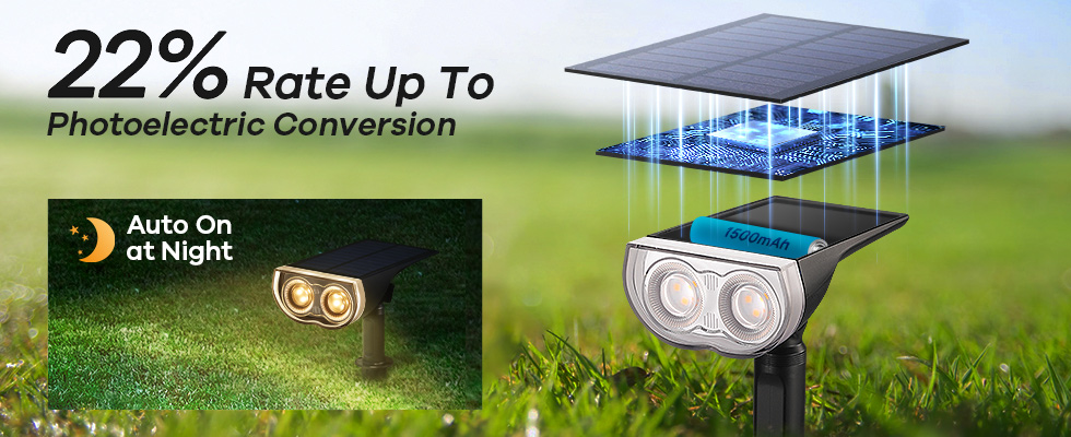 linkind solar outdoor spot light