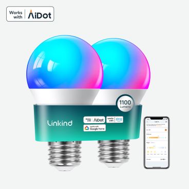 Linkind A19 Smart Light Bulbs - 1100 lumens