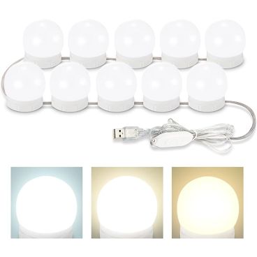 Consciot 10 Dimmable Bulbs Vanity Lights For Mirror