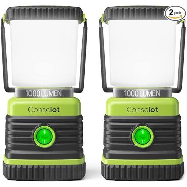 Consciot 1000LM Battery Powered Camping Lantern  