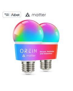 OREiN  A19 Smart WiFi LED Light Blulbs with Matter