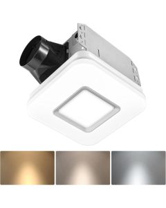 OREiN Bathroom Exhaust Fan with Light, 110 CFM 2.0 Sones, 27W Bathroom Fan with Light for Home, 1500lm, 3000K/4000K/5000K Selectable & Nightlight, FCC/ETL Listed, Bathroom Fan Light Combo