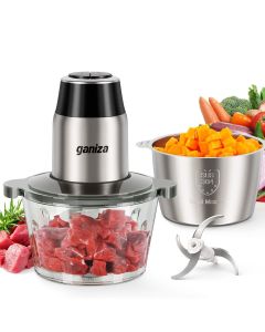 Ganiza Electric Food Chopper with Meat Grinder & Vegetable Chopper