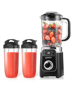 Ganiza Smoothie Blender, 12-Piece Blenders for Smoothies with 2 Auto-smart Programs
