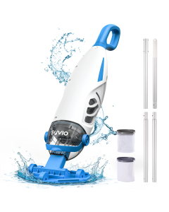 Syvio Cordless Handheld Pool Vacuum Cleaner, 26.5 Gal/Min Powerful Suction, 60-Minute Runtime, for Above-Ground & Inground Pools, Spas & Hot Tubs