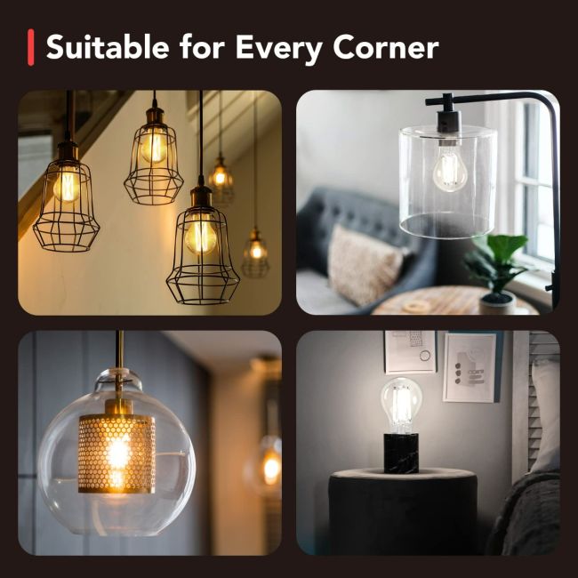 OREiN A19 Smart WiFi LED Edison Vintage Light Bulbs