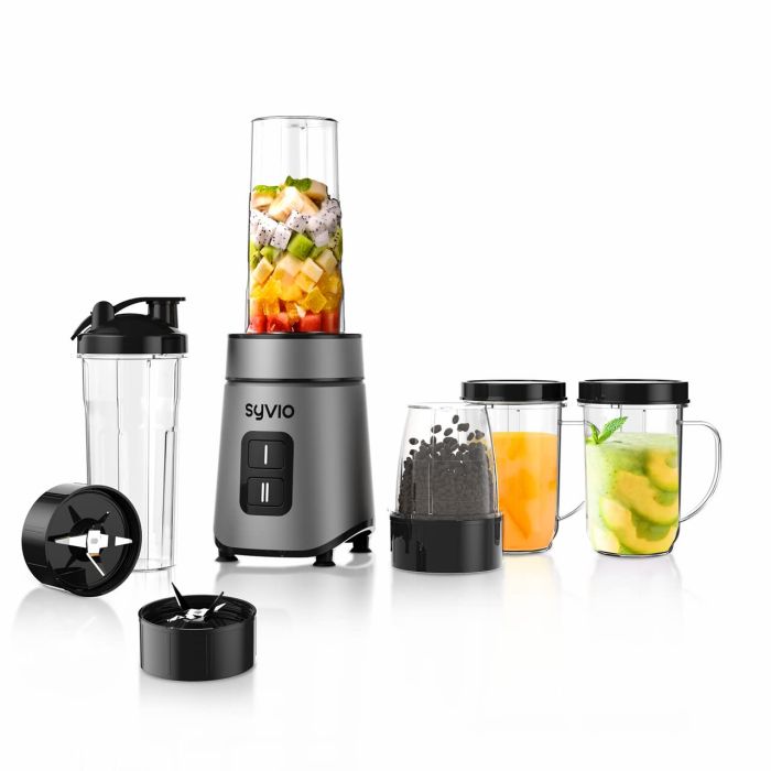 Syvio Bullet Blender for Shakes and Smoothies - with 2 BPA-Free, 600W