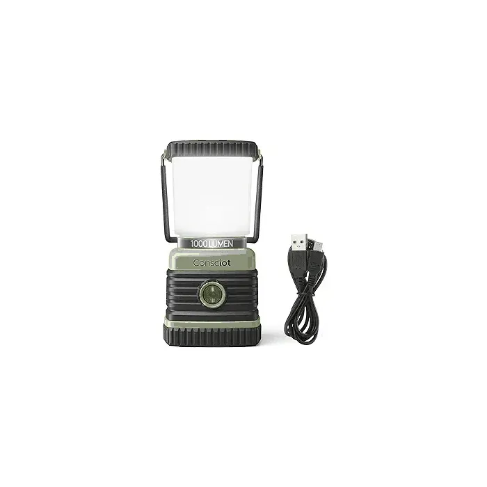 Consciot 1000LM USB Rechargeable Camping Lantern