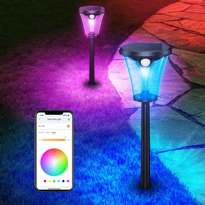 innr Smart Outdoor Lights, Color Pathway Lights, Works with