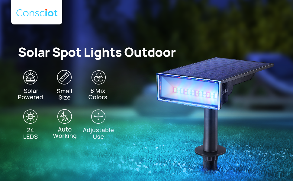 Consciot Solar Outdoor Lights