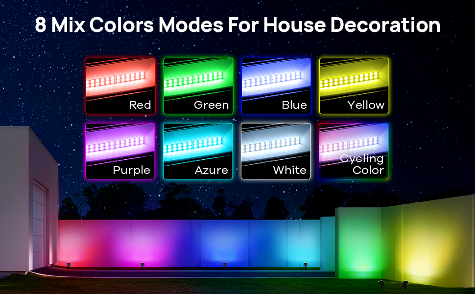 A vibrant night display for your home